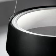 Stilnovo Oxygen LED-pendel, sort, Ø 56 cm