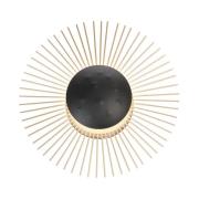 Varras LED-væglampe, indirekte, Ø 30 cm, sort/guld