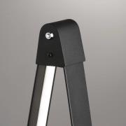 LED-gulvlampe Fenga, touch-dimmer, CCT, sort