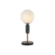 Polly bordlampe med glasskærm, marmor-element