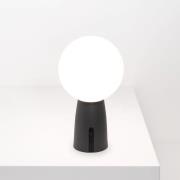 Zafferano Olimpia batteridrevet bordlampe IP54 mørkegrå