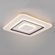 LED-loftslampe Jora kantet, 60 x 60 cm