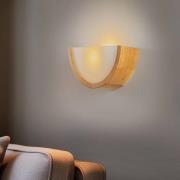 Envostar Kerio væglampe, 27,5 cm, naturrøget eg