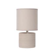 Greasby bordlampe med tekstilskærm, beige