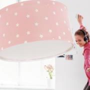 Dalber Star Light loftlampe til børneværelse pink