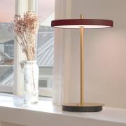 UMAGE Asteria Move LED-bordlampe, rubinrød