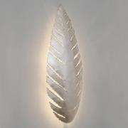 Pietro væglampe i bladform, sølv