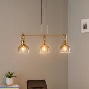 Pendellampe Mago, guld, 3 lyskilder