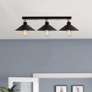 Loftlampe Berceste N-660 3 lyskilder Ø24cm sort