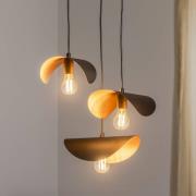 Pendel Sivani MR-966 3 lyskilder rondel sort/guld