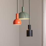 Hængelampe Selma, 3 lyskilder, grøn/rød/sort