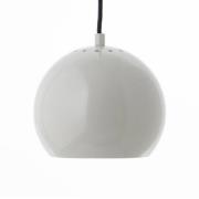 FRANDSEN pendel Ball, lysegrå blank, Ø 18 cm