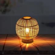 Hildegard bordlampe af bambus, Ø 30 cm