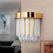 Prism LED-væglampe med up- and downlight, gylden