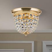 Loftslampe Plafond, guld/transparent, Ø 26 cm