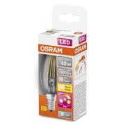 OSRAM LED-pære E14 4W GLOWdim klar