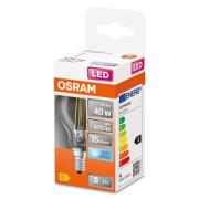 OSRAM LED-dråber E14 4W Classic P 4.000K klar