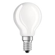 LED-dråbepære E14 4 W 827 mat, sæt med 2 stk