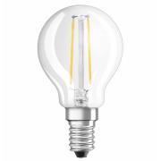 OSRAM LED-pære E14 dråbe, 2,5W 827 Retrofit klar