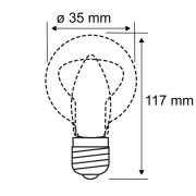 Paulmann LED-kertepære E14 5W, dim to warm