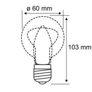 Paulmann LED-pære B22d A60 9W 2.700 K opal