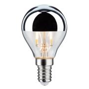 LED-lampe E14 827 dråbe sølv 2,6W