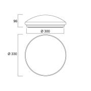 Sylvania Start Surface LED-loftslampe dimm Ø 33cm