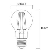 Sylvania E27 filament LED-pære 4W 2.700 K 840 lm