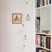 EBB & FLOW Uva M Hængelampe, kugle sølv, klar