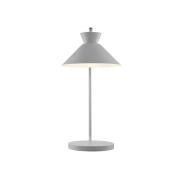 Dial bordlampe i metal, grå