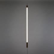Linea LED-gulvlampe med træ, hvid