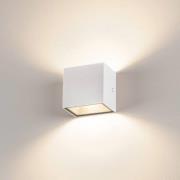 SLV Sitra Cube LED udendørs væglampe, hvid