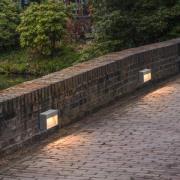 SLV Concreto LED udendørs væglampe, bredde 25 cm