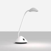 MAULarc LED-bordlampe med fleksibel arm, hvid