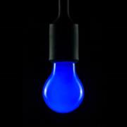 LED-pære, blå, E27, 2 W, dæmpbar