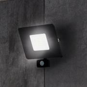 Faedo 3 udendørs LED-spot med sensor, sort, 50 W