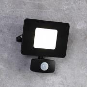 Faedo 3 udendørs LED-spot med sensor, sort, 20 W