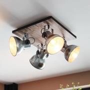 Loftlampe Barnstaple i industrilook 4 lyskilder