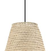 Aycliffe hængelampe med rattanskærm, Ø 30 cm