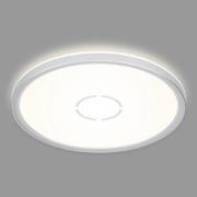 LED-loftslampe Free, Ø 29 cm, sølv