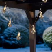 Lindby LED-lyskæde Lampini, 200 cm, sort, IP44