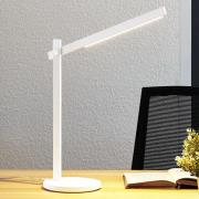 Lindby LED-skrivebordslampe Loretta, højde 43 cm, hvid, CCT