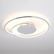 Lindby LED-loftlampe Joline, Ø 46 cm, kromfarvet, metal