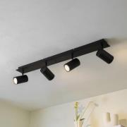 Lindby loftspot Joffrey, 80 cm, sort, 4 lyskilder, GU10