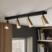 Lucande loftlampe Angelina, 4 lyskilder, messing/guld