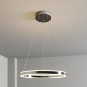Lucande LED-pendellampe Lyani, Ø 60 cm, krom, dæmpbar