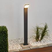 Lucande Timm LED-vejlampe, 100 cm, grafitgrå, metal, IP54