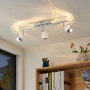 Lucande Kilio LED-loftspot, 3 lyskilder, krom