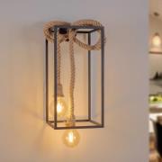 Lucande Vlados væglampe, bur, 54 cm