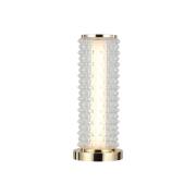 Irma LED-bordlampe, guldfarvet/klar